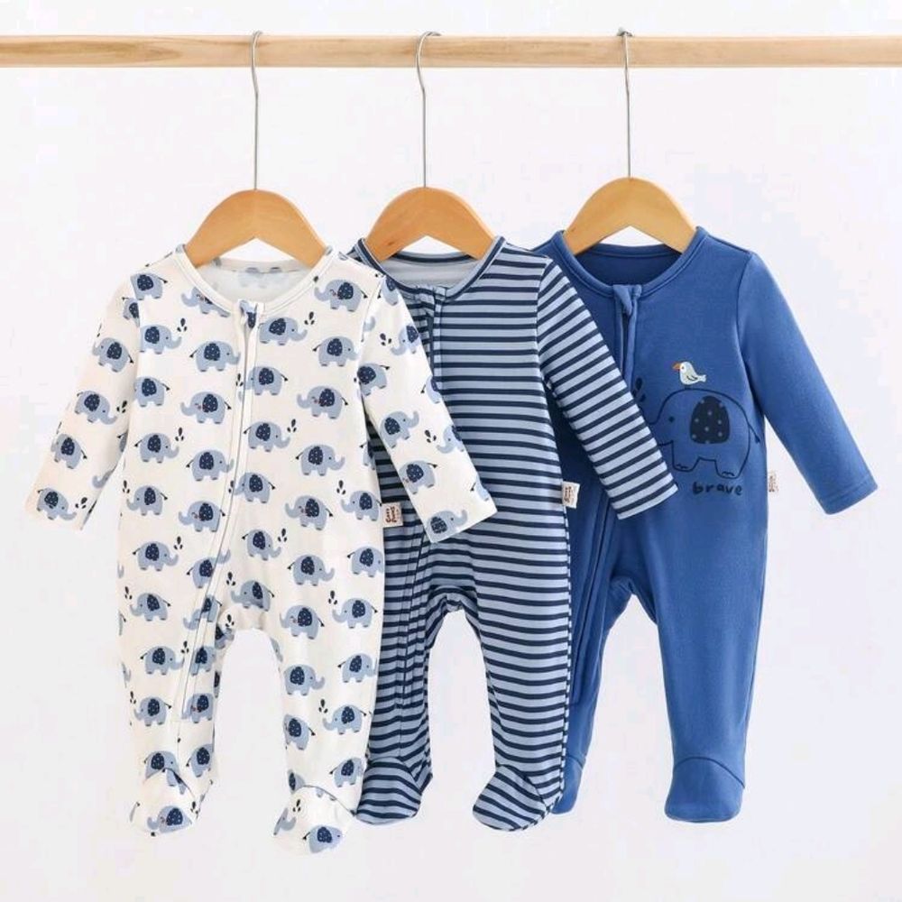 Boys Sleepsuit (Navy/Blue)
