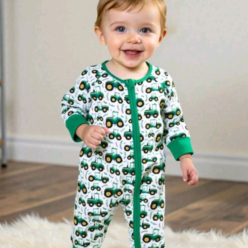 Dino & Truck Print Onesie (9-12m)