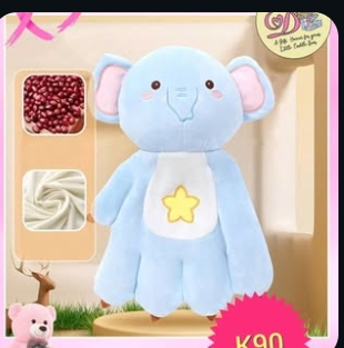 Blue elephant plush toy