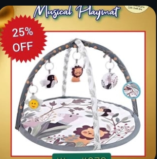 Musical playmat, 25% off
